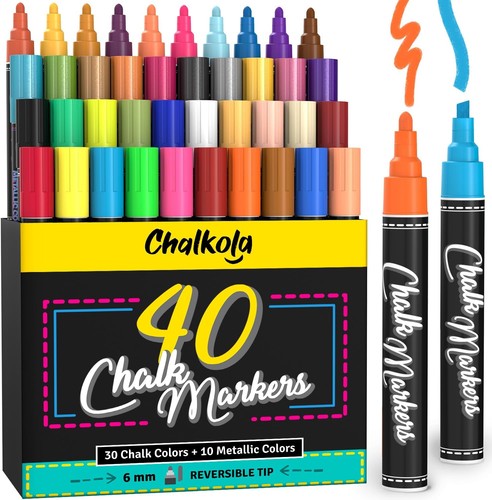 Chalkola chalk markers - 40,