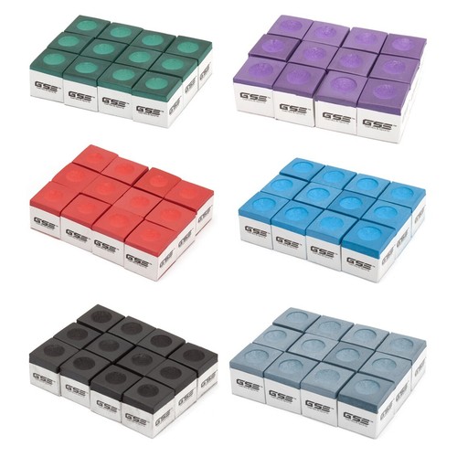 Gse pack billiard chalk - 12-pack,